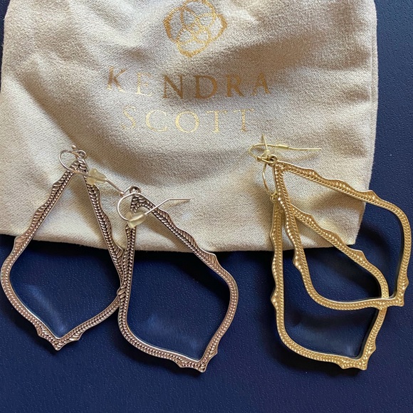 Sophia Drop Earrings In Gold and Silver - Picture 2 of 2